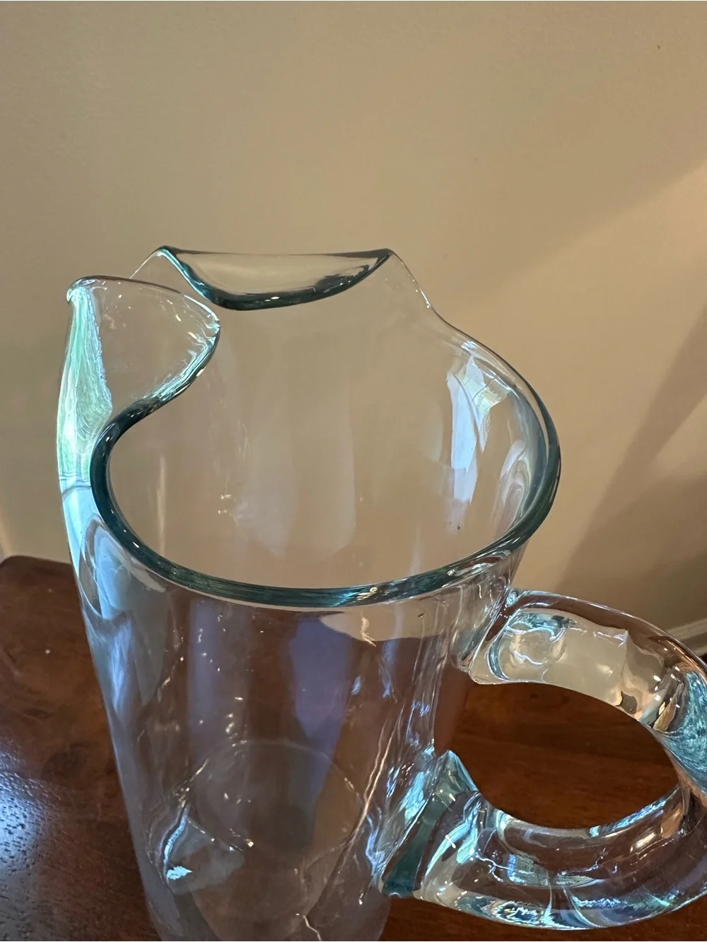 Extra Tall Glass Pitcher • folded glass for ice